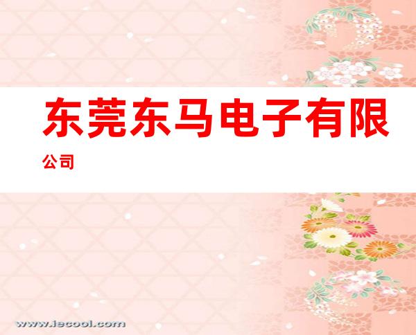 东莞东马电子有限公司